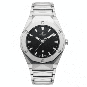 Elegant Sweep-Movement Men’s Quartz Watch HBLT 185 Silver Black