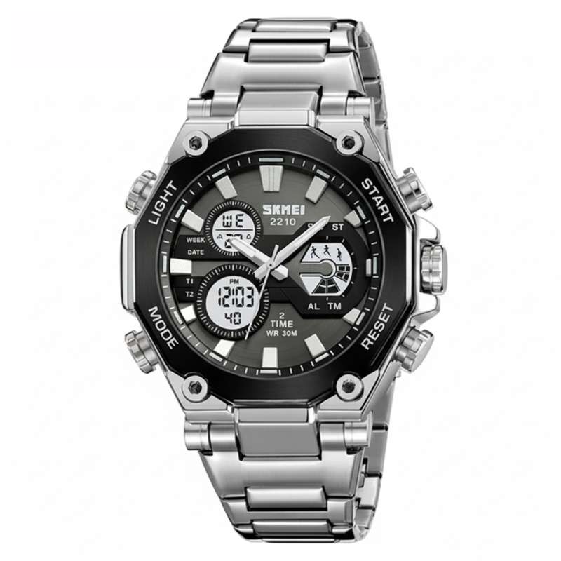 skmei 2210 Silver Black 1